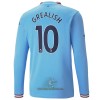 Officiële Voetbalshirt Manchester City Grealish 10 Thuis 2022-23 Lange Mouw - Heren